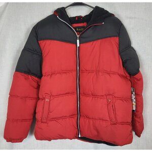Xtreme Winter Ski Jacket Boys Size 18 NWT! Hooded Puffer Coat Red/Black Unisex